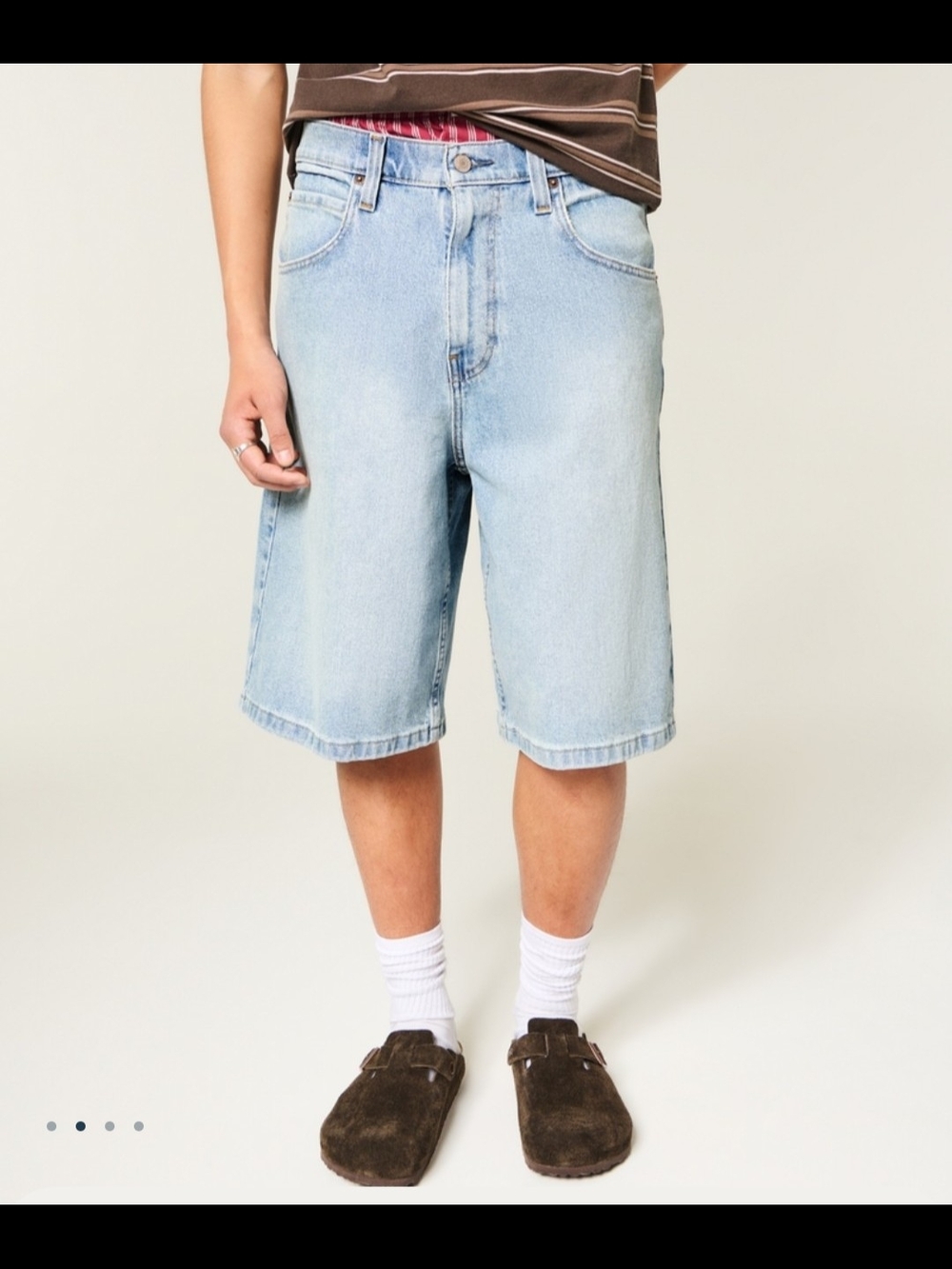 Hollister Super Baggy Jean shorts